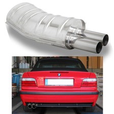 EISENMANN Sportauspuff BMW E36 Limo Coupe Cabrio Touring 318i 2x70mm gerade