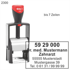 Firmenstempel mit Rahmen Colop