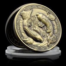 MEDAILLE - JAPAN KOI FISCH - BRONZE - HIGH RELIEF - SELTEN