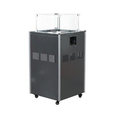 HPS Heizstrahler Gasheizstrahler Terrasse Terrassenfeuer Heizpilz 8kW mit Rollen