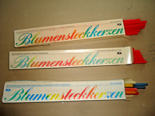 Konvolut blumensteckkerzen ddr - konvolut,