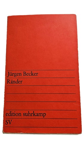 Jürgen becker gedichtband - becker,
