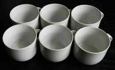 DDR Kaffeetassen Porzellan 6 Stck cp Colditz 1980iger DxH 8x6,5cm dishwashersave