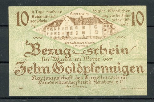 Flensburg goldpfennig - flensburg, 10