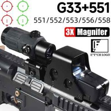 Red Dot Sight Holographische Flip 3X Lupe Waffe Optik Reflex Sehenswürdigkeiten