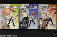 JAPAN Manga: .hack//Link 1~3 Komplettsatz Megane Kikuya Buch