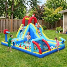 Aufblasbare Hüpfburg