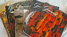 Vintage 70s/80s 6 x Gourmet Magazines American Cooking Articles Recipes Food