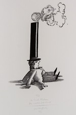 Egbert Herfurth: Holzstich "Die Welt ist rund"  handsign. num. 60 Ex.