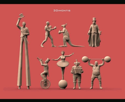 Circus performers set - 1:72,