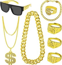 8 Stück Zuhälter Kostüm