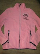 schöne kuschlige Damen Fleece Jacke mit Stehkragen Gr. L 40 SOCCX rosa pink TOP