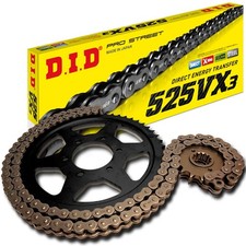 DID Kettensatz Stahl 525VX3 Niet für Suzuki DL 650 V-Strom WVB11111 Bauj.2006