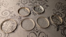6x Glas Untersetzer Sterling