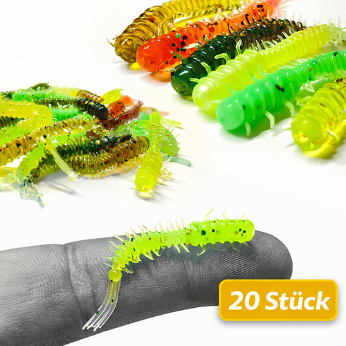 20x trout larva gummiköder - 20x,