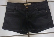 Damen Jeans Shorts Hotpants Schwarz Größe 40/L