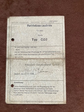 Betriebserlaubnis Piaggio Vespa CO2 1996