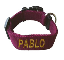 Hundehalsband mit Namen **** BESTICKT **** 