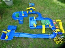 BIG Aqua WATERPLAY Wasserstraßen Boote Wasserspielzeug Wasserbahn Kran Hafen