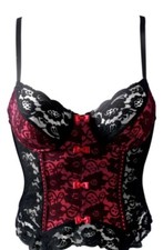 Korsage und Tanga schwarz