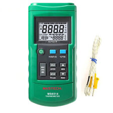 1x For MASTECH MS6514 Dual Channel Digital Thermometer Temperature Logger Tester