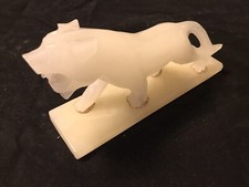 Edle Figur König der Löwen Marmor Onyx Stein Löwin