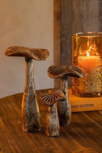 Line pilz skulpturen set - pilz, aus