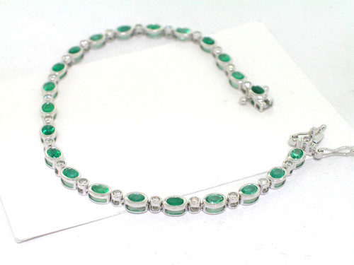 Tennis armband 585 weißgold - armband,