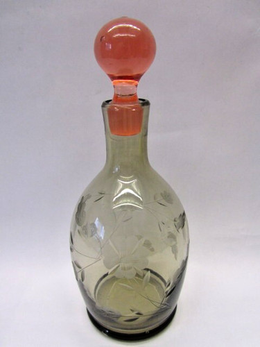 Art deco rauchglas karaffe - deco,