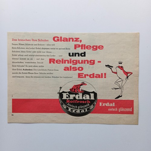 1960 erdal rotfrosch - 1960,