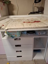 IKEA Stuva Wickeltisch/-kommode, Schreibtisch mit Auflage 