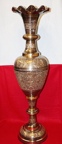 Kashmir vase aus - aus, bronze