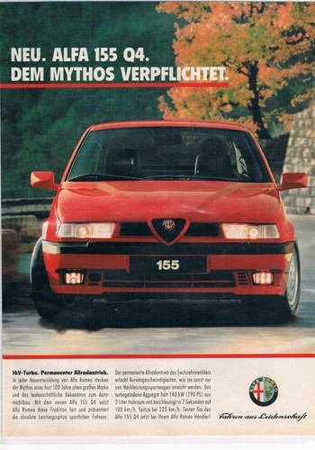 Alfa romeo werbeanzeige - alfa,