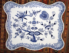 Zwiebelmuster Karlsbader  Porzellan großes Tablett