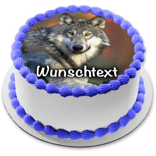 Wolf tortenbild party deko - tortenbild,