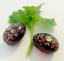 2 BÖHMISCHE GLASPERLEN  -