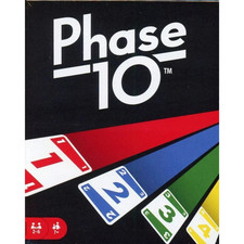 Mattel Games Phase 10 Card Game Board Game Family Game 2-6 Players