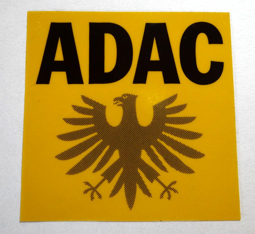 Werbe aufkleber adac club - adac,