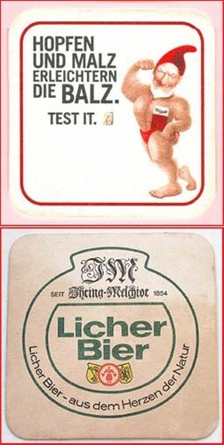 Bierdeckel west und - bierdeckel,