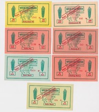 Banknoten bis 1000 - 0,10, mark