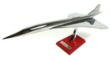 Concorde aérospatiale 1969 1:200 scale (30cm) Silver Chrome - Miniatur Flugzeug