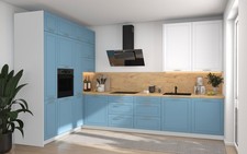 L-Form Küchenzeile BARI Einbauküche 202x247cm Farbe & Ausführung wählbar