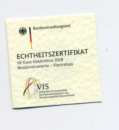 Zertifikat original für - original, 50