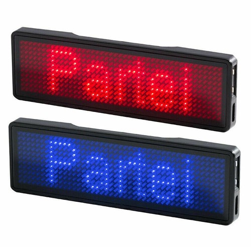 Led namensschild abzeichen - led,