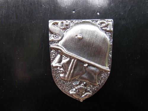 Stahlhelm schild pin - wh, 21