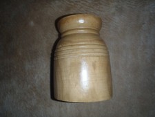 Depot  Holzvase Handmade heller Ton ca. 21cm hoch Secondhand unbedingt ansehen!!