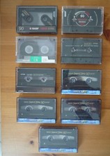 9 Maxell TDK BASF MC Audiocassette SA-X 90  UR 120 Chrome CR II Leercassette