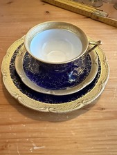 Sammeltasse Gedeck Kobalt Gold
