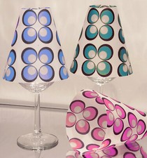 3 x Weinglas LampenSchirm