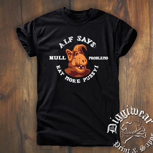 Alf says katze cat retro - says, |